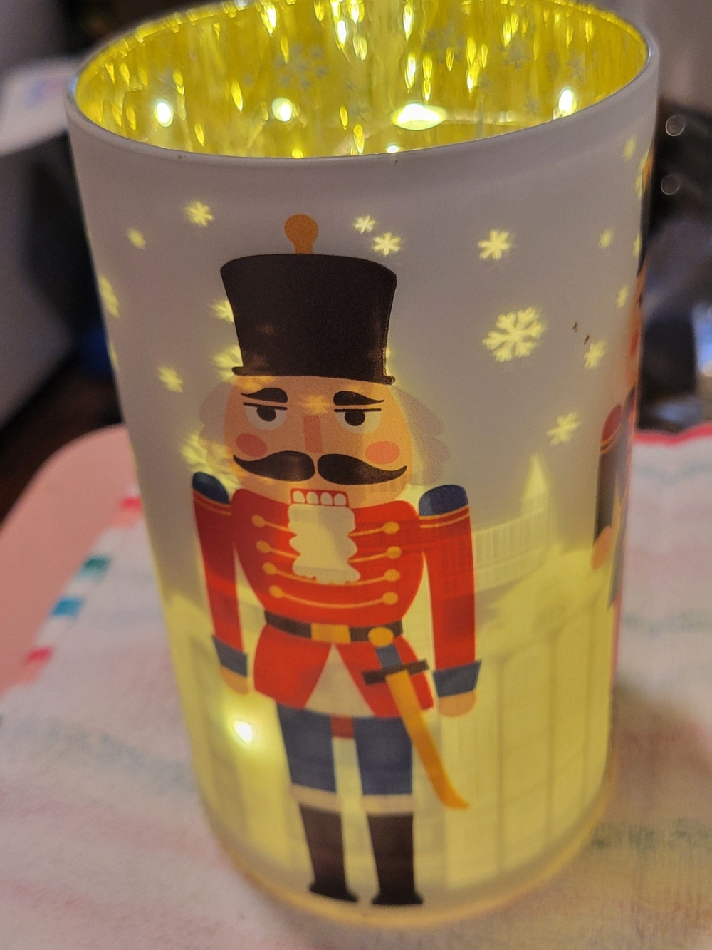 Nutcracker Decorative LED Candle Holders - Yellow Accent - Picture 6 of 6